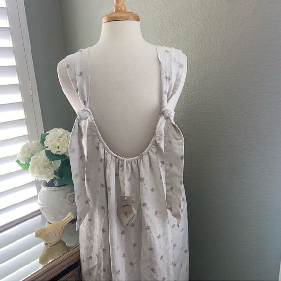 NWT Faherty Dream Cotton Gauze Sintra Dress in Tossed Palm Small - Picture 13 of 16